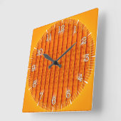 Time and illustrated art on your wall. スクエア壁時計 (傾斜)