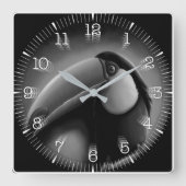 Time and illustrated art on your wall. スクエア壁時計 (正面)