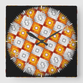 Time and illustrated art on your wall. スクエア壁時計 (正面)
