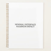 Time Architecture | Minimal Interface Operational プランナー手帳 (正面)