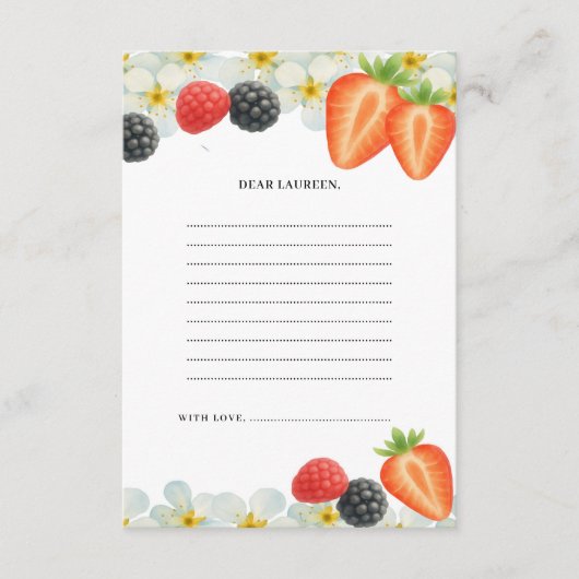 Time Capsule First Birthday Card サンキューカード (正面)