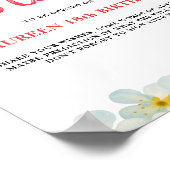 Time Capsule First Birthday Sign Poster ポスター (角)