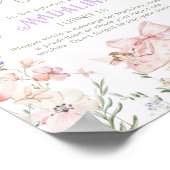 Time Capsule Whimsical garden Fairy First Birthday ポスター (角)