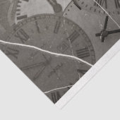 Time Clocks Collage 3デコページティッシュペーパー 薄葉紙 (詳細)