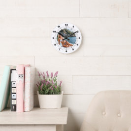 TIME! ⏰ Custom Wall Clock – Add Your Design ラウンド壁時計