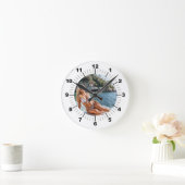 TIME! ⏰ Custom Wall Clock – Add Your Design ラウンド壁時計 (ホーム)
