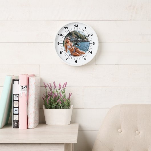 TIME! ⏰ Custom Wall Clock – Add Your Design 壁時計 (読書スペース)