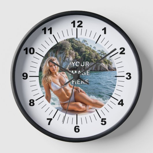TIME! ⏰ Custom Wall Clock – Add Your Design 壁時計 (正面)