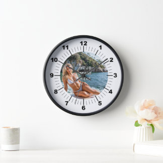 TIME! ⏰ Custom Wall Clock – Add Your Design 壁時計