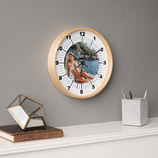 TIME! ⏰ Custom Wall Clock – Add Your Design 壁時計 (オフィス)
