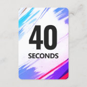 Time Fitness Card with Purple Backing セーブザデート (正面)