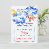 Time Flies, Airplane Bear 1st Birthday 招待状 (スタンド正面)