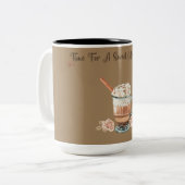 TIME FOR A SWEET COFFEE BREAK Two-Tone COFFEE MUG ツートーンマグカップ (正面左)