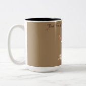 TIME FOR A SWEET COFFEE BREAK Two-Tone COFFEE MUG ツートーンマグカップ (左)