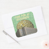 Time For AI Dividends スクエアシール (封筒)