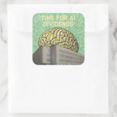Time For AI Dividends スクエアシール (バッグ)