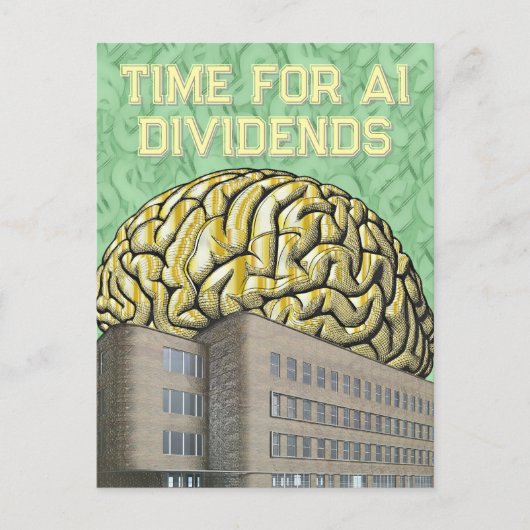 Time For AI Dividends ポストカード (正面)