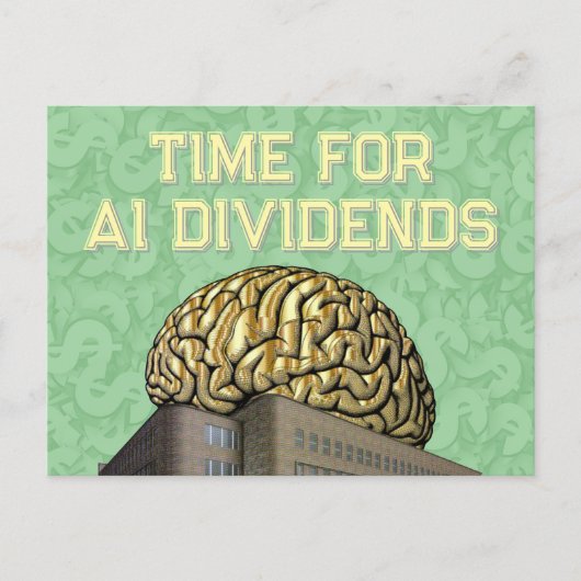 Time For AI Dividends ポストカード (正面)