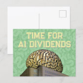 Time For AI Dividends ポストカード (正面/裏面)