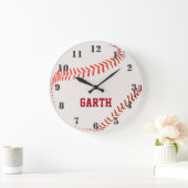 Time For Baseball Large Clock ラージ壁時計 (ホーム)