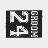 Time For Brides 2024新郎婚約パーティマッチ フリースブランケット (正面(横))