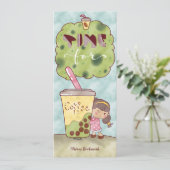 Time for Coffeeかわいいブックマークイラストレーション (スタンド正面)