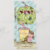 Time for Coffeeかわいいブックマークイラストレーション (正面/裏面)