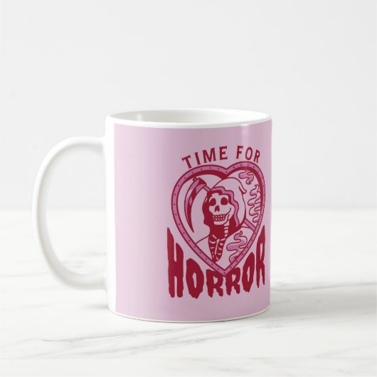 Time For Horror Halloween Mug コーヒーマグカップ (左)