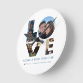 Time for Love – Romantic Wall Clock ラウンド壁時計 (傾斜)