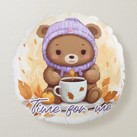 Time for me ラウンドクッション (正面)