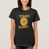 Time For Plan Bitcoin Cryptocurrency Blockchain Bi Tシャツ (正面)