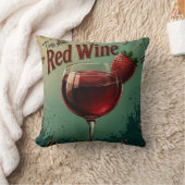 Time for Red Wine Rustic Vineyard クッション (ブランケット)