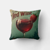 Time for Red Wine Rustic Vineyard クッション (裏面)