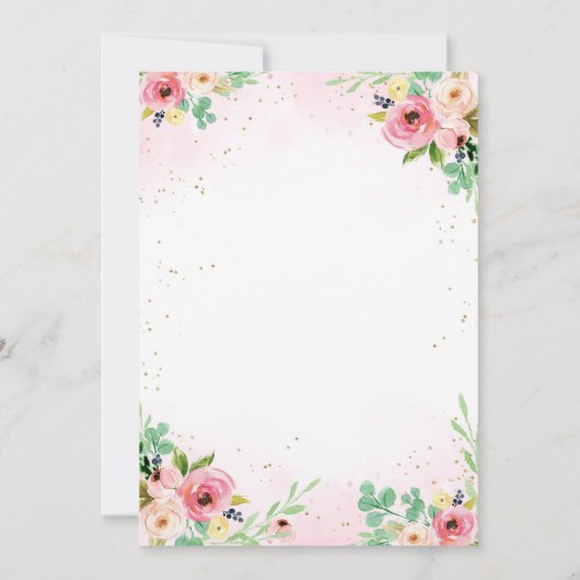 Time for Tea Birthday Party Invitation 招待状 (裏面)