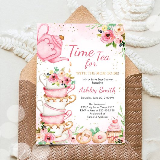 Time for Tea Birthday Party Invitation 招待状