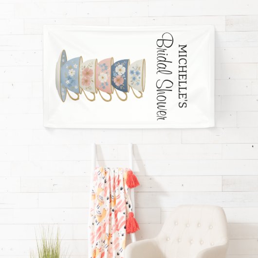 Time for Tea Bridal Shower Banner 横断幕 (インサイチュ)