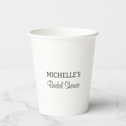 Time for Tea Bridal Shower Paper cup 紙コップ (裏面)