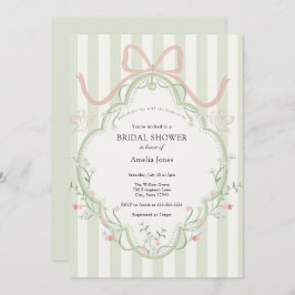 Time for Tea Bridal Shower Wildflower  招待状