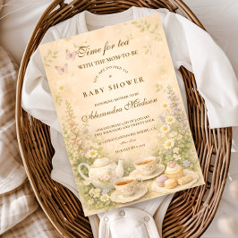 Time for Tea Garden Baby Shower 招待状