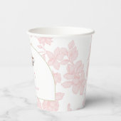 Time for Tea Pink Toile Tea Party  紙コップ (裏面)