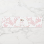 Time for Tea Tea Party Food Label Pink ペットボトルラベル (シングルラベル)