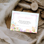 Time for tea Teapots and Cups baby shower エンクロージャーカード
