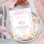 Time for tea Teapots and Cups baby shower 招待状