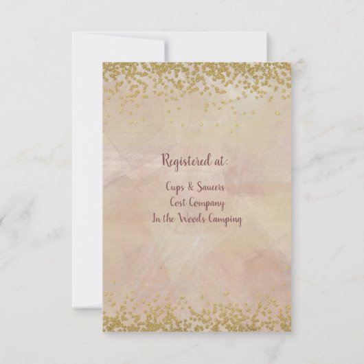 Time for Tea with the bride to be  招待状 (裏面)