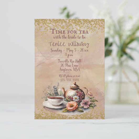 Time for Tea with the bride to be  招待状 (スタンド正面)