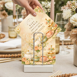 Time for Tea With the Mom-to-Be Baby Shower スタンダードカクテルナプキン