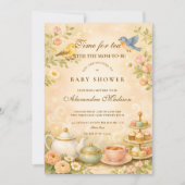 Time for Tea With the Mom-to-Be Baby Shower 招待状 (正面)