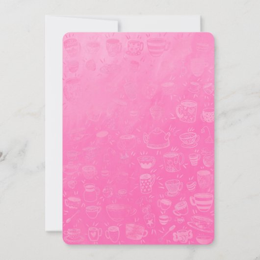 Time for Three Par-tea 3rd Birthday Invitation 招待状 (裏面)