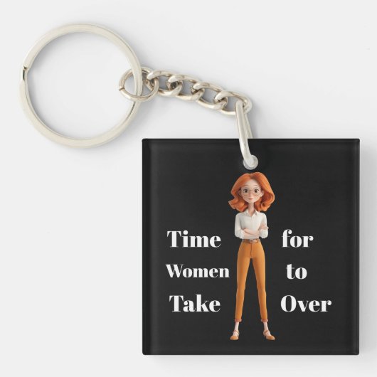 Time For Women Keychain キーホルダー (正面)