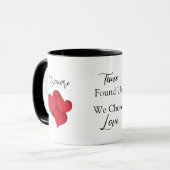Time Found Us We Chose Love Valentine Quote マグカップ (正面左)